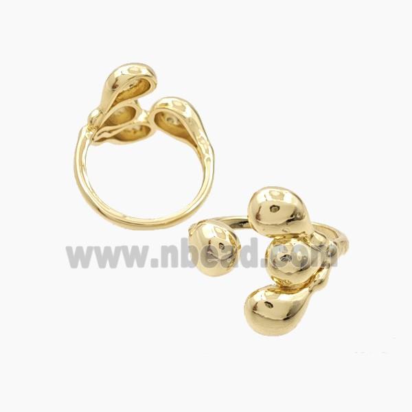 Copper Rings Gold Plated