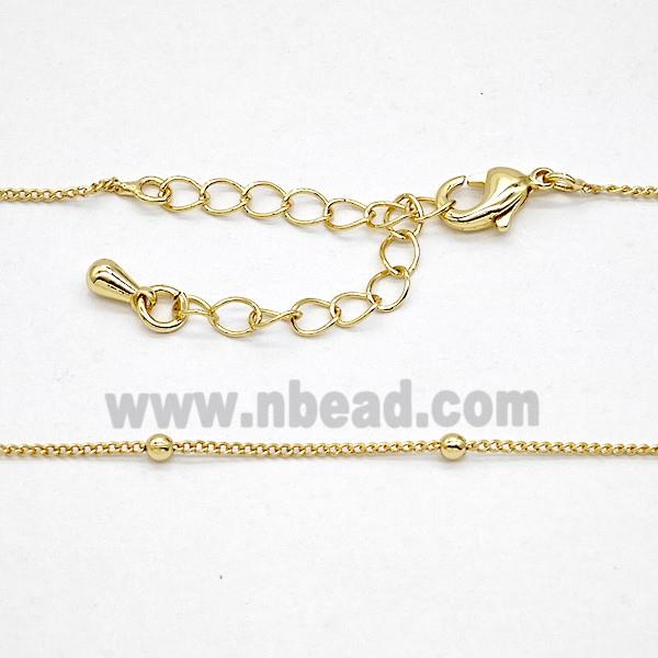 Copper Necklace Chain Gold Plated