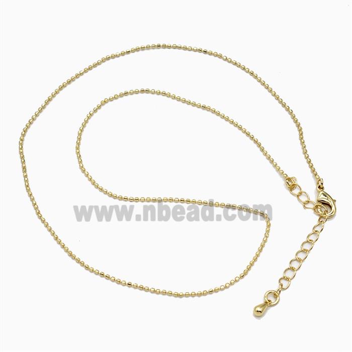 Copper Necklace Chain Gold Plated