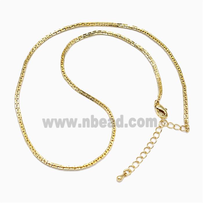 Copper Necklace Chain Gold Plated
