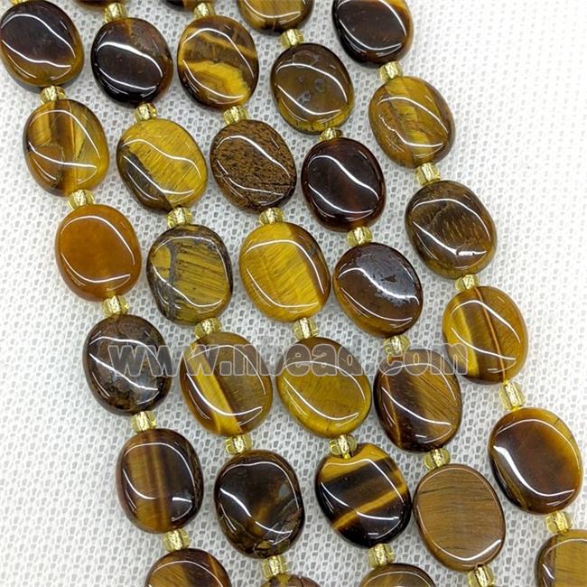 Natural Tiger Eye Stone Beads Oval