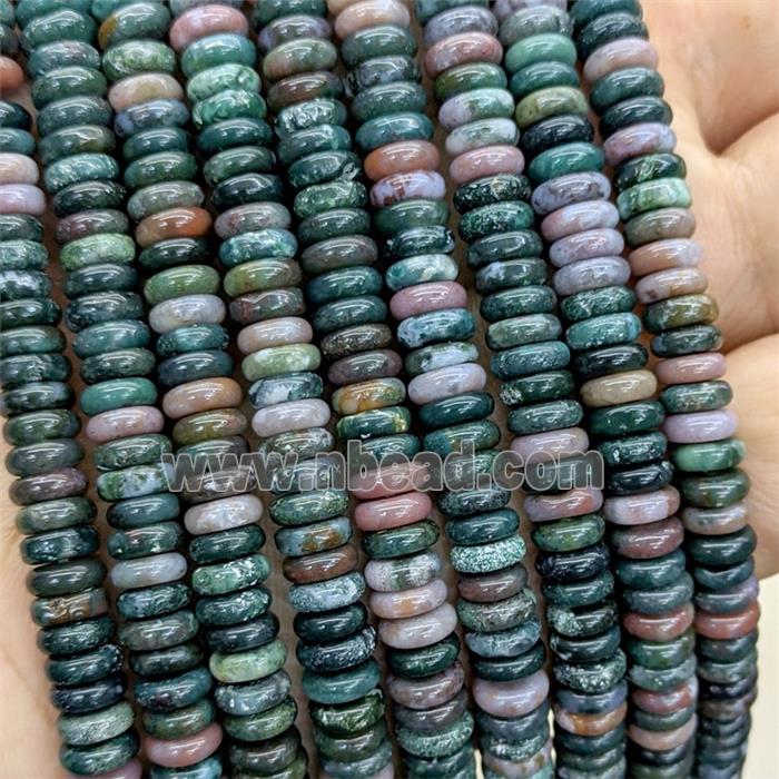 Natural Indian Agate Heishi Beads Multicolor