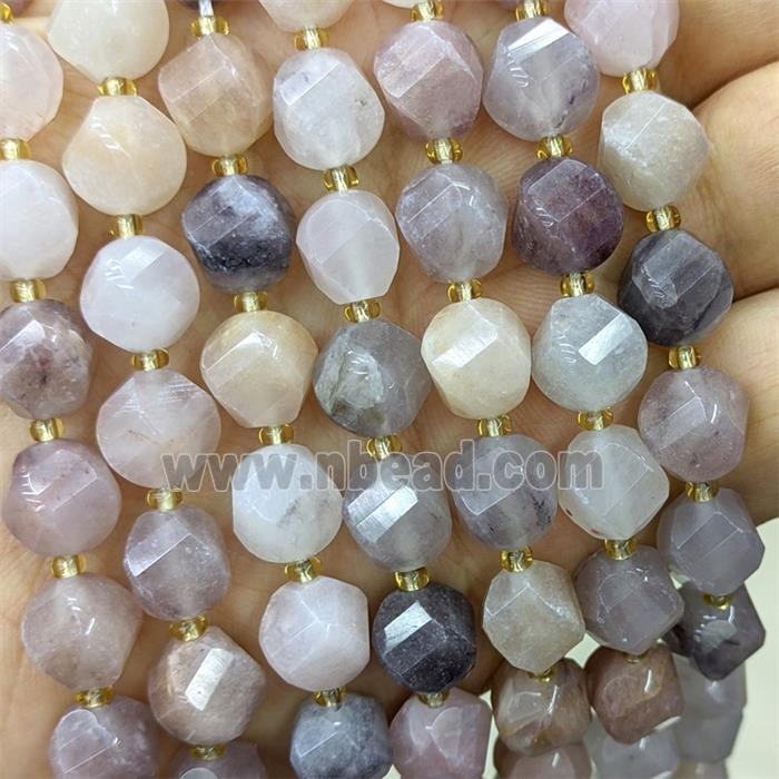 Violet Jasper Twist Beads