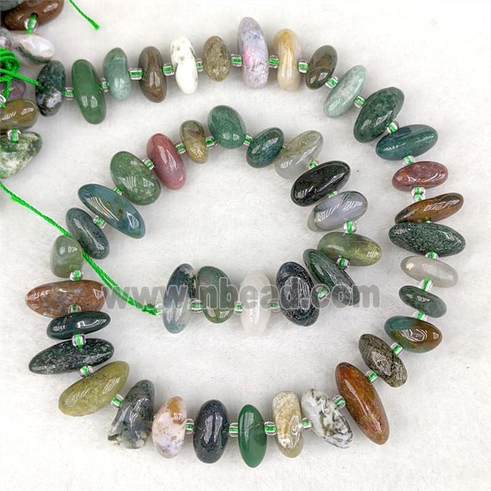 Natural Indian Agate Chips Beads Freeform Multicolor