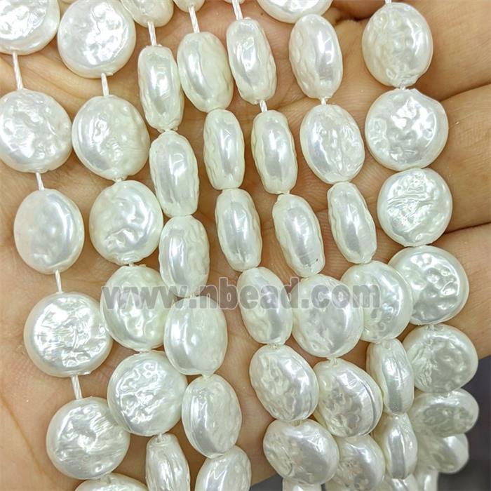 Pearlized Shell Coin Beads
