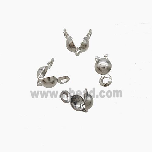 Raw Stainless Steel Beadtips For Ballchain