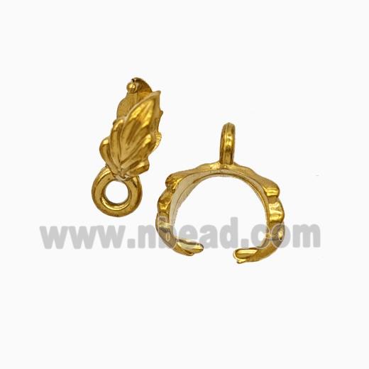 Stainless Steel Bail Gold Plated
