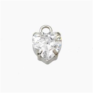 Copper Pendant Pave Zircon, Gold Plated, approx 8mm