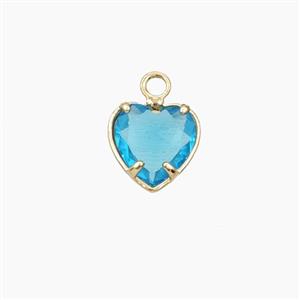 Copper Pendant Pave Zircon, Gold Plated, approx 7mm