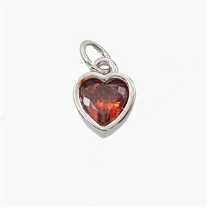 Copper Pendant Pave Zircon, Gold Plated, approx 7.5mm