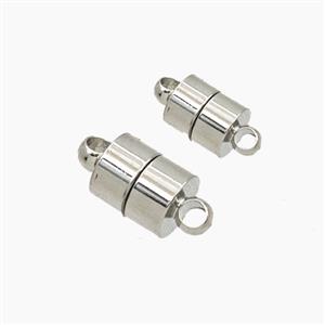 Copper Magnetic Clasp Platinum Plated, approx 6mm