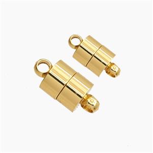 Copper Magnetic Clasp Gold Plated, approx 6mm