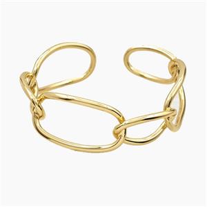 Copper Bracelet, Gold Plated, approx 15-25mm, 21-35mm, 50-55mm dia
