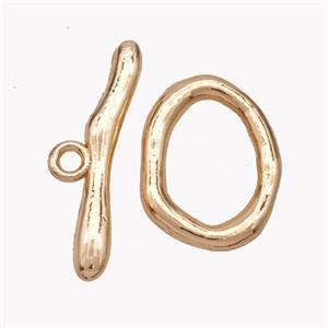 Copper Toggle Clasp Rose Gold, approx 16-21mm, 30mm