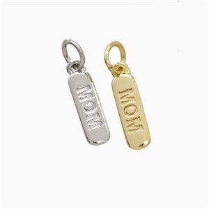 Copper MOM Pendant Stick Mixed, approx 4-12mm