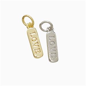 Copper Love Pendant Stick Mixed, approx 4-12mm