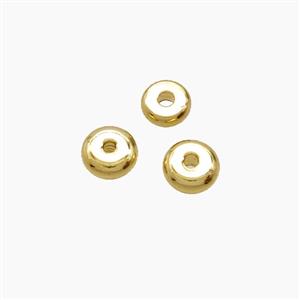 Copper Heishi Beads Gold Plated, approx 4.5mm