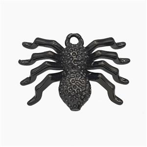Halloween Spider Charms COpper Pendant Black Plated, approx 15-24mm