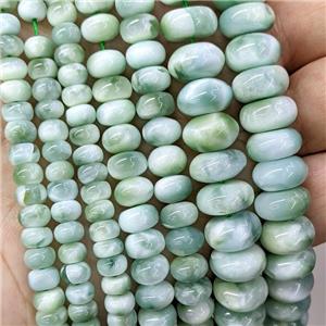 Natural Brazilian Peacock Angelite Beads Green Smooth Rondelle, approx 12mm