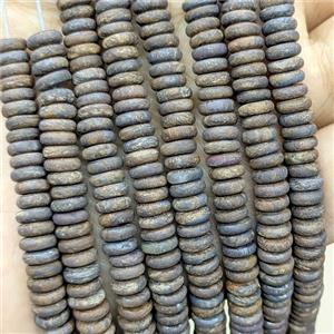 Bronzite Heishi Beads Matte, approx 6mm
