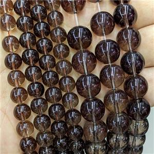 Smoky Glass Beads Smooth Round, approx 16mm