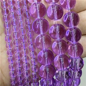 Lt.purple Glass Beads Smooth Round, approx 16mm
