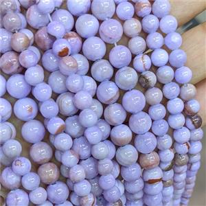 Lavender Botswana Jade Beads Dye Smooth Round, approx 10mm dia