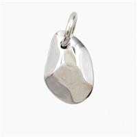 Copper Pendant Pave Zircon, Gold Plated, approx 11-16mm