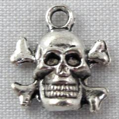 Tibetan Silver skull pendants