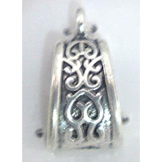 Tibetan Silver hanger, lead free and nickel free