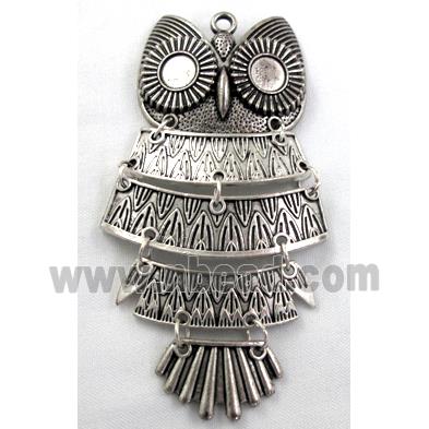 Tibetan Silver Owl Charms pendants