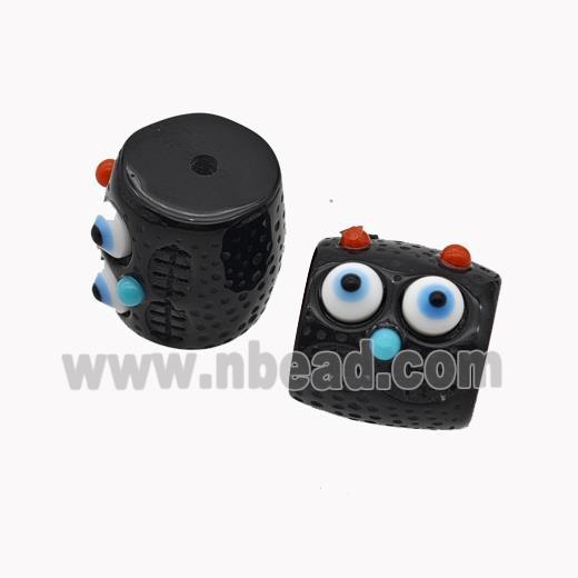 Black Resin Monster Beads