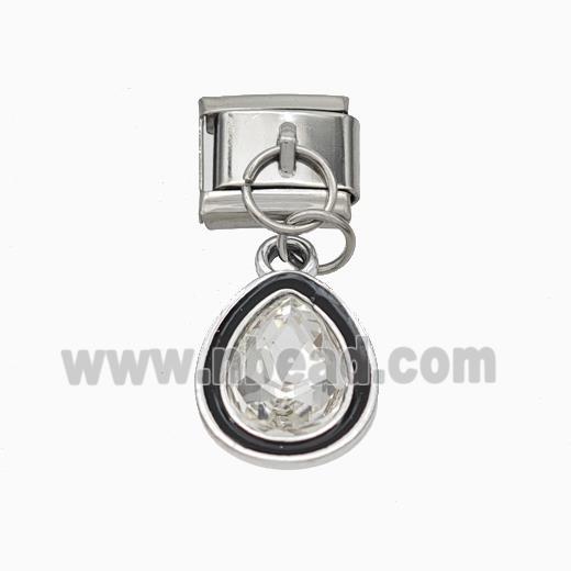 Stainless Steel Pendant, Platinum Plated