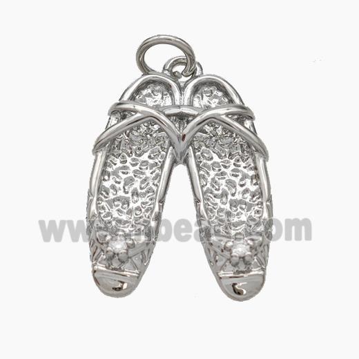 Copper Pendant pave zircon, Gold plated