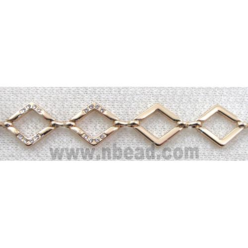 14k Gold Plated Alloy Bracelet, Nickel Free, Lead Free