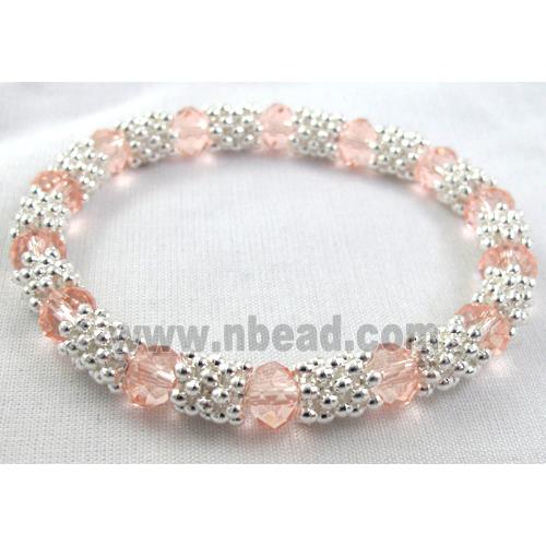 Stretchy Chinese Crystal glass Bracelet