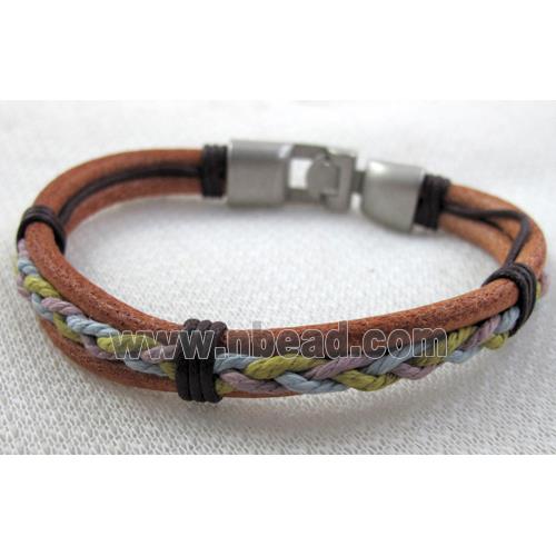 Genuine Leather Bracelet, Mix