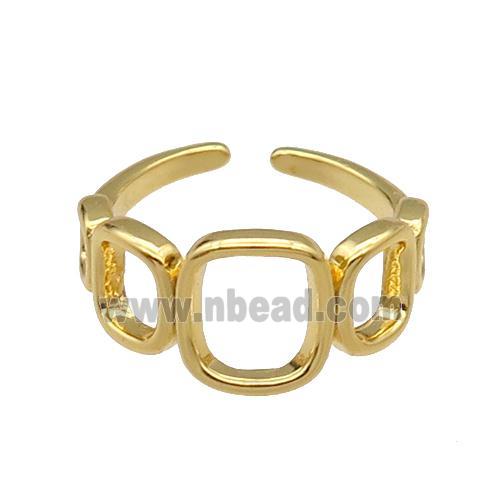 copper Ring gold plated