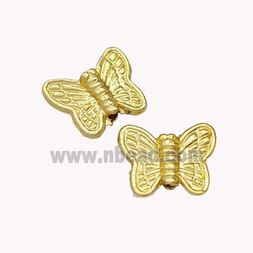 Copper Butterfly Beads Gold Plated