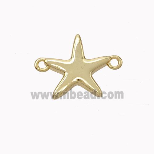 Copper Starfish Connector Gold Plated