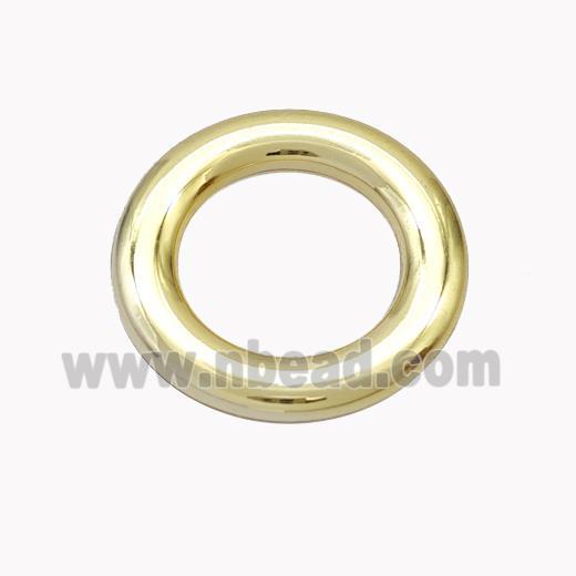 Copper Circle Ring Pendant Gold Plated