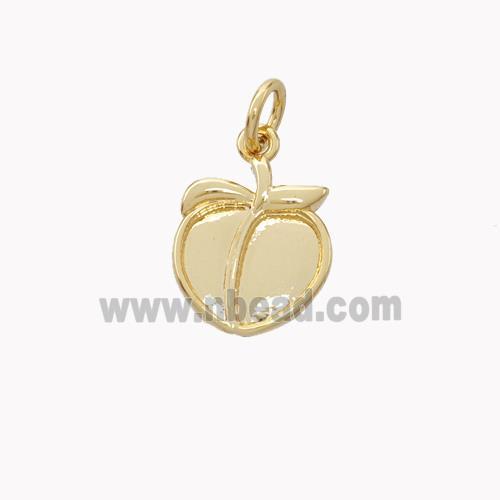 Copper Peach Pendant Gold Plated