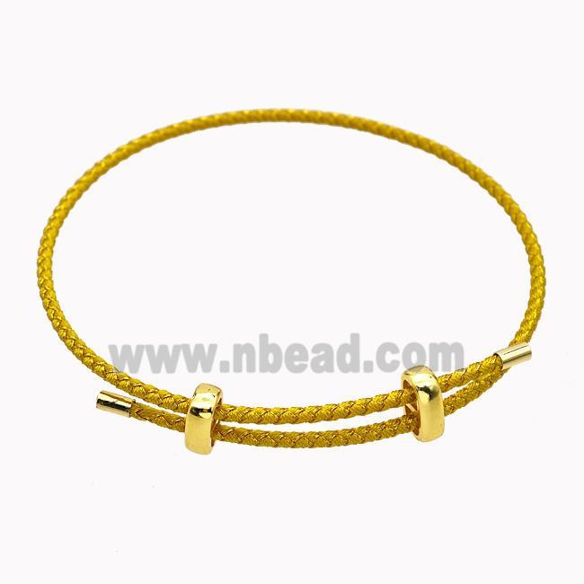 Golden Nylon Cord Bradelet Adjustable