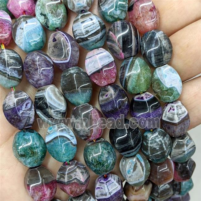 Agate Druzy Carambola Beads Dye Mixed Color