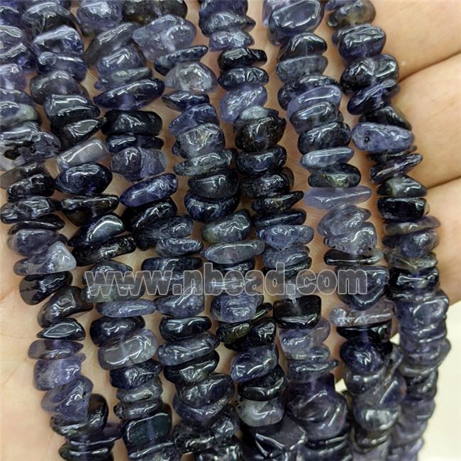 Natural Iolite Chips Beads Freeform