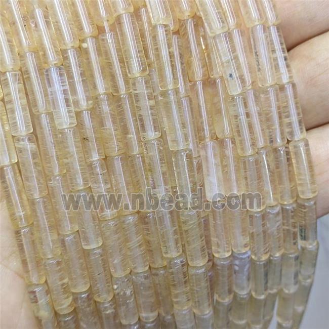 Synthetic Quartz Tube Beads