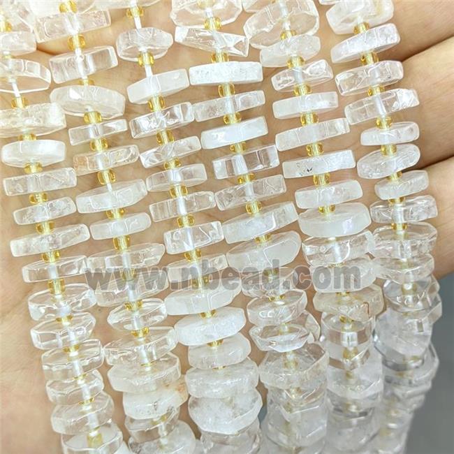 Natural Clear Quartz Heishi Spacer Beads