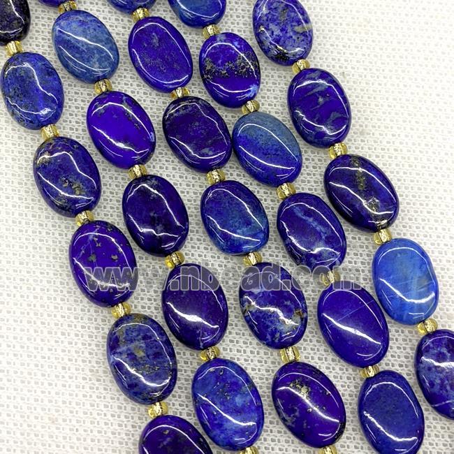 Natural Blue Lapis Lazuli Oval Beads