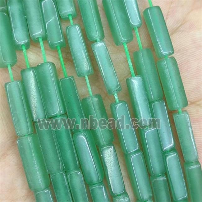 Natural Green Aventurine Cuboid Beads