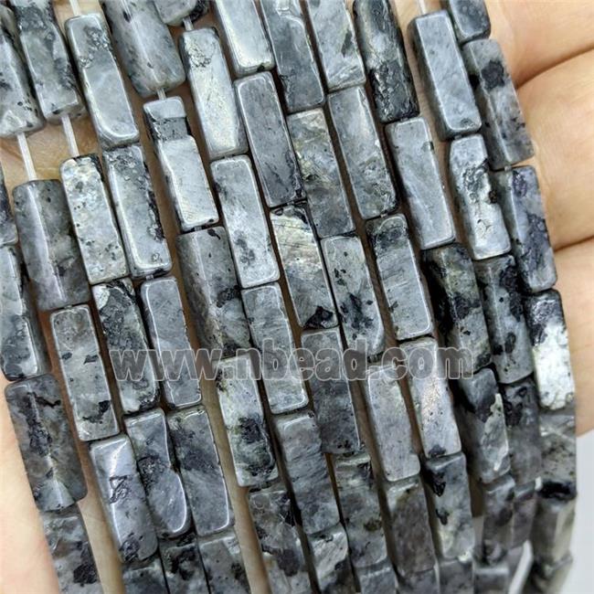 Natural Black Labradorite Beads Cuboid